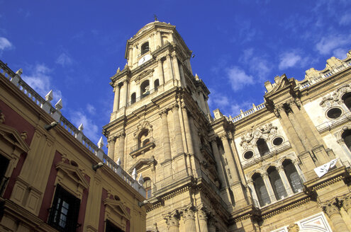 Old built structure against cloudy sky, low angle view - 00739HS