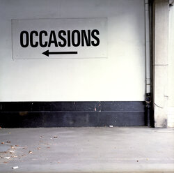 Occasions' sign on wall - UK000039