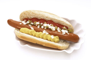 Hot Dog mit Senf und Ketchup - 01176CS-U