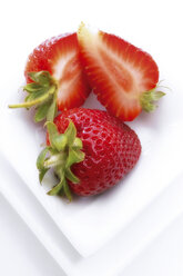 Frische Erdbeeren, Blick von oben - 01092CS-U