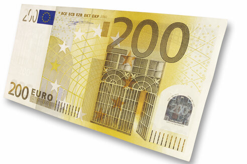 Two hundred Euro banknote, close-up - 00992CS-U