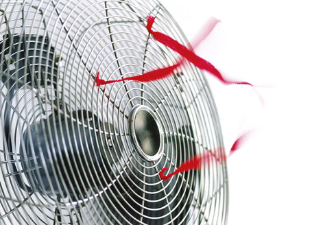 Ventilator and red bands, close-up - 00028MN