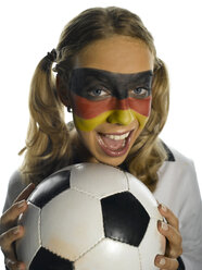 Deutscher weiblicher Fußballfan - LMF00005