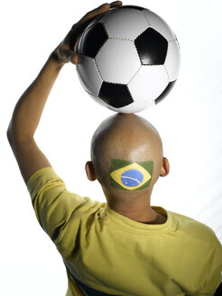 Männlicher brasilianischer Fußballfan - LMF00158