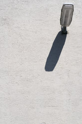 Street light on wall, low angle view - MNF00101