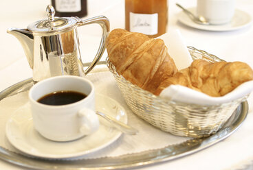 Small can of coffee, croissants and jam - BSF00055