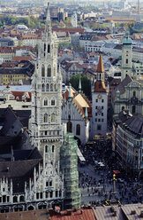 Blick über den Marienplatz, München, Bayern, Deutschland - GNF00707