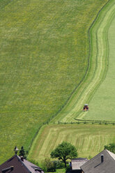 Tractor mowing hay - HHF00276