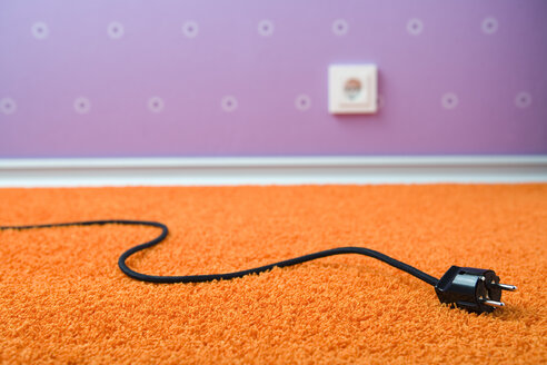 Pulled plug on rug - HOEF00058