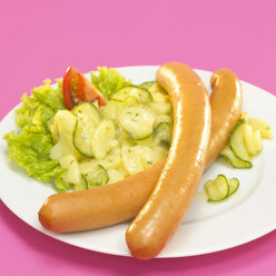 Wiener mit Kartoffelsalat, Nahaufnahme - WESTF00441