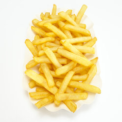 Pommes frites, Nahaufnahme, Ansicht von oben - WESTF00399