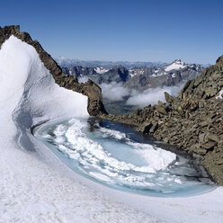 Österreich, Ötztaler Alpen, Blick von der Eiskastenspitze zum Glockenturm - RM00130
