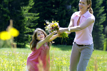 Mutter und Tochter auf der Sommerwiese - WESTF01396