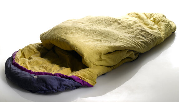 Used sleeping bag, close-up - KMF00574