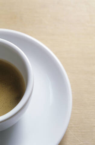Tasse Espresso, Nahaufnahme, lizenzfreies Stockfoto