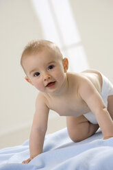 Baby boy (6-12 months) crawling - SMOF00046