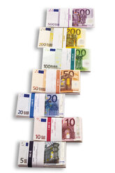 Bunches of Euro notes - 05392CS-U