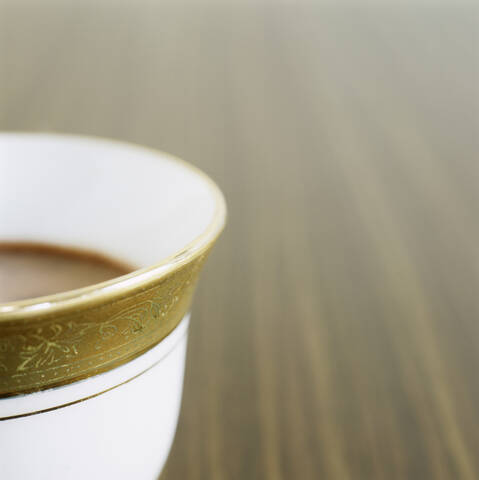 Tasse heiße Schokolade, Detail, lizenzfreies Stockfoto