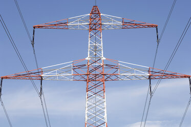 Electricity pylon, low angle view - ASF02769