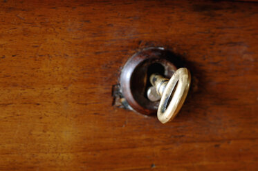 Key in lock, close-up - ASF02808