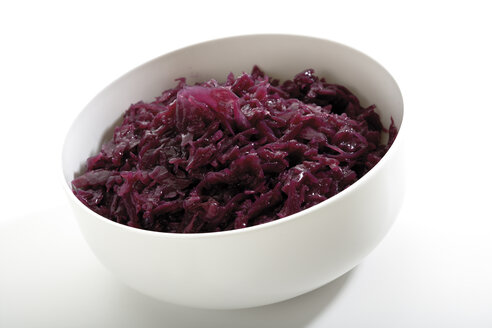 Rotkohl in Schüssel, Nahaufnahme - 05584CS-U