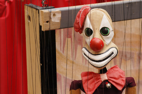 Clown-Marionette, Nahaufnahme - 00213LR-U