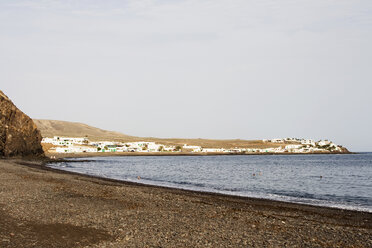 Spain, Lanzarote, fishing village on coast - ABF00153