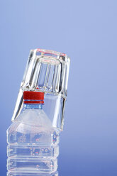 Glas on plastic bottle, close-up - ASF03128
