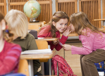 Mädchen reden in der Klasse - WESTF04506