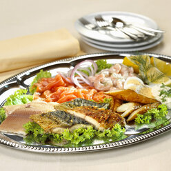 Various fish on plate - CHKF00364