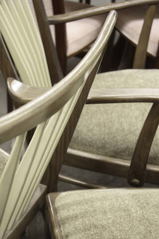 Stühle, Nahaufnahme, lizenzfreies Stockfoto