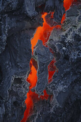 Reunion Island, Piton de la Fournaisse Volcano, lava flow - RM00158