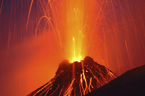 Italien, Vulkan Stromboli, Ausbrüche - RM00146