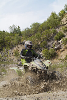 Man riding quad bike - PKF00057