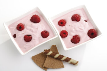 Raspberry cream in bowls - 06882CS-U