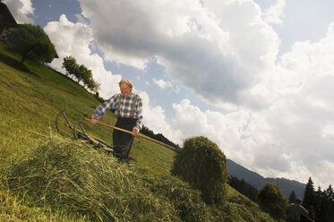 Österreich, Salzburger Land, Heuernte - HHF01521