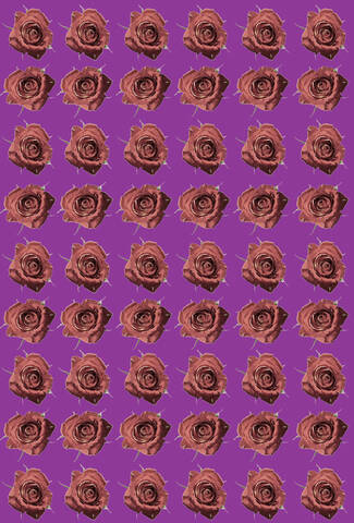 Florales Muster mit Rosen, Nahaufnahme, lizenzfreies Stockfoto