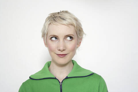 Porträt einer blonden Frau, lizenzfreies Stockfoto