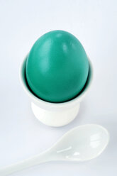 Easter egg in egg cup, close-up - CRF01348
