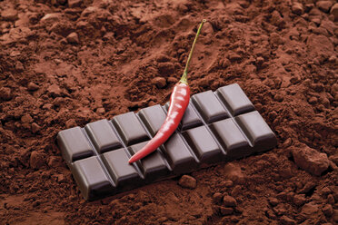 Schokolade mit Chiligeschmack, Nahaufnahme - 07509CS-U
