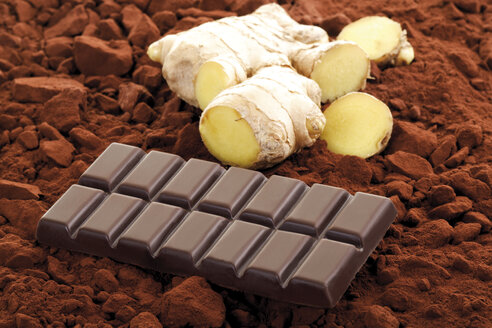 Schokolade mit Ingwergeschmack, Nahaufnahme - 07507CS-U