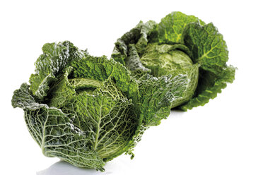 Savoy cabbages, close-up - 07624CS-U