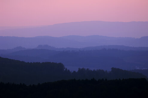 Deutschland, Landschaft in Abendstimmung - SMF00217