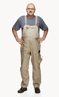 Craftsman in overall, portrait - KMF01035