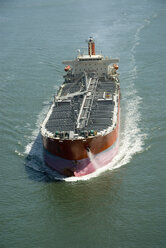 Draufsicht auf ein Tankerschiff - NHF00678