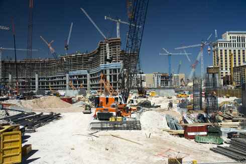 USA, Nevada, Las Vegas, Blick auf eine Baustelle - NHF00683