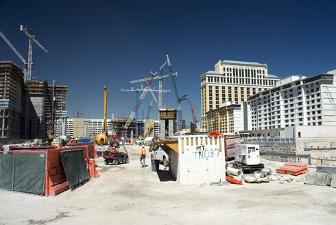 USA, Nevada, Las Vegas, Blick auf eine Baustelle - NHF00681