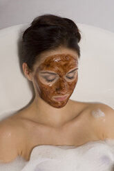 Portrait of a young woman with a facial mask - RRF00026