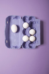 Eggs in box, elevated view - MNF00113