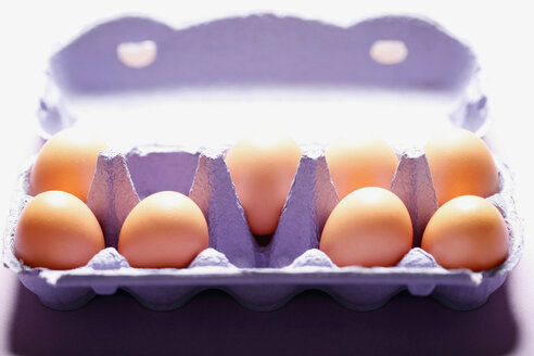 Eggs in box ,close-up - MNF00110